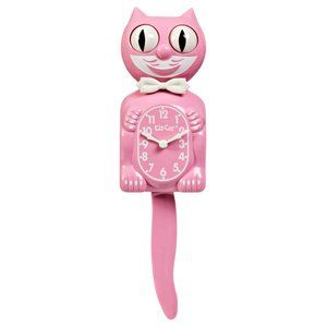 Pink Satin Kit Cat Klock clock FREE US SHIPPING